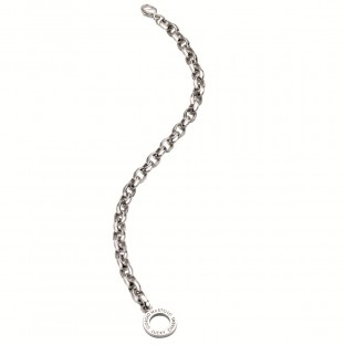 Giorgio Martello Damen-Gliederarmband 21 cm für Charms Silber mit Schriftzug 202319210